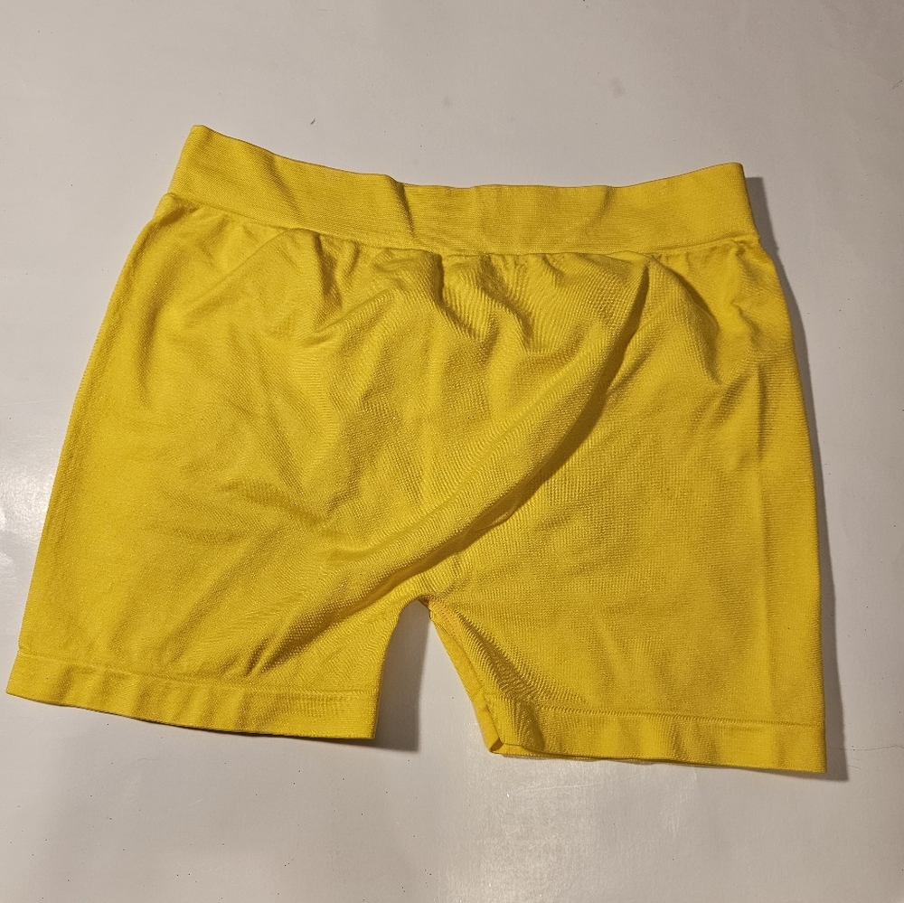 Yellow shorts will go good with costume as well